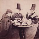 'Three old women at tea'